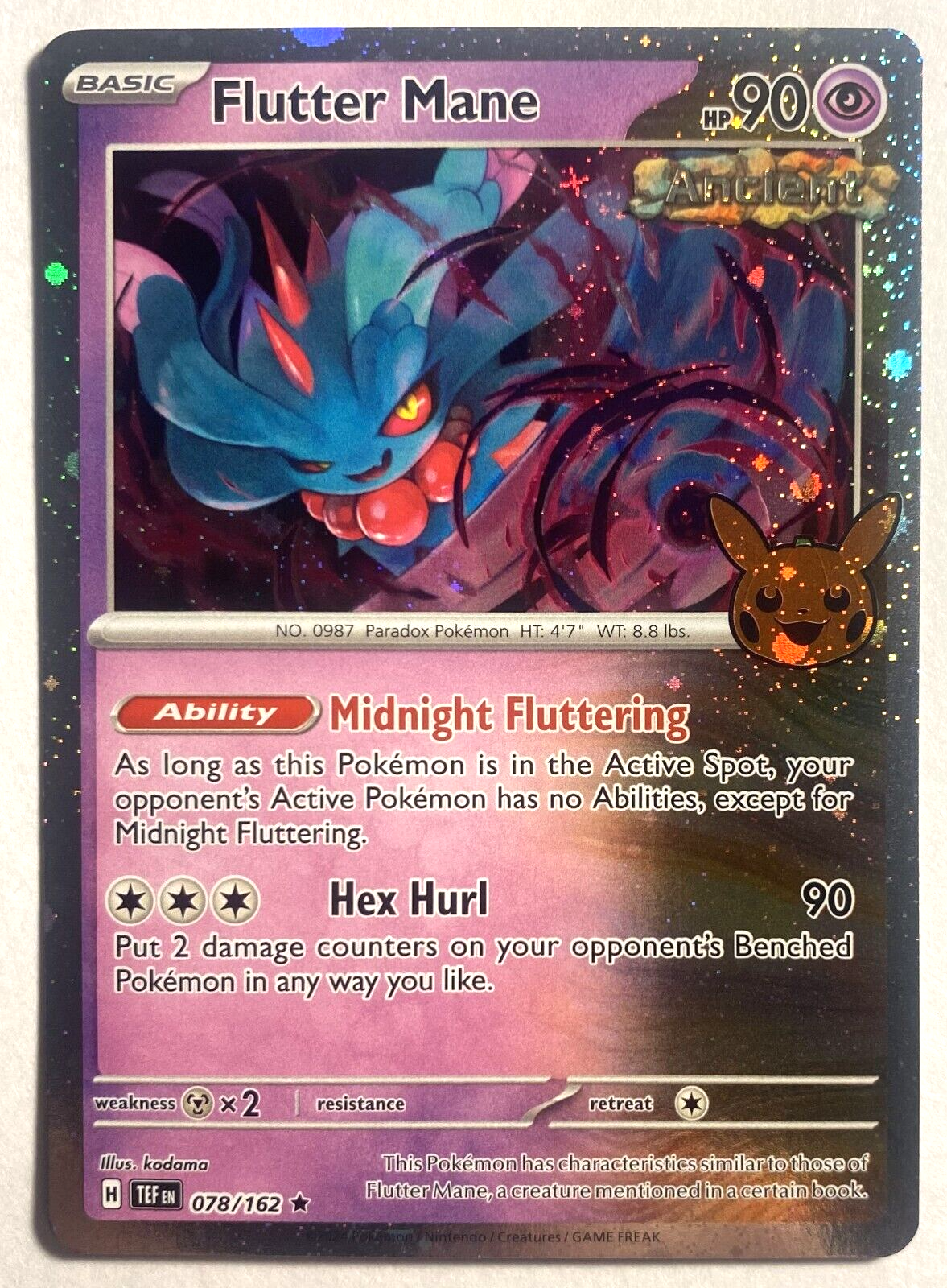 Pokemon TCG Trick or Trade 2024 Flutter Mane 078/162 Cosmo