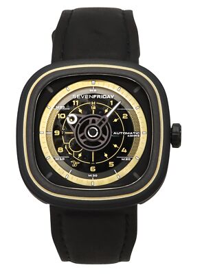 Pre-owned Sevenfriday T Series Black Dial Automatic Casual Men's Watch T2/06