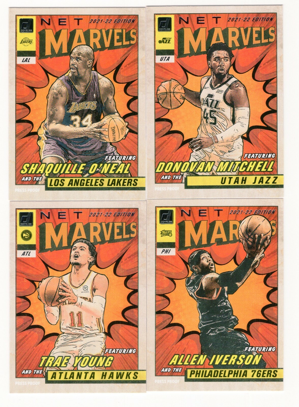 NET MARVELS Insert 2021-22 Donruss Basketball - Complete