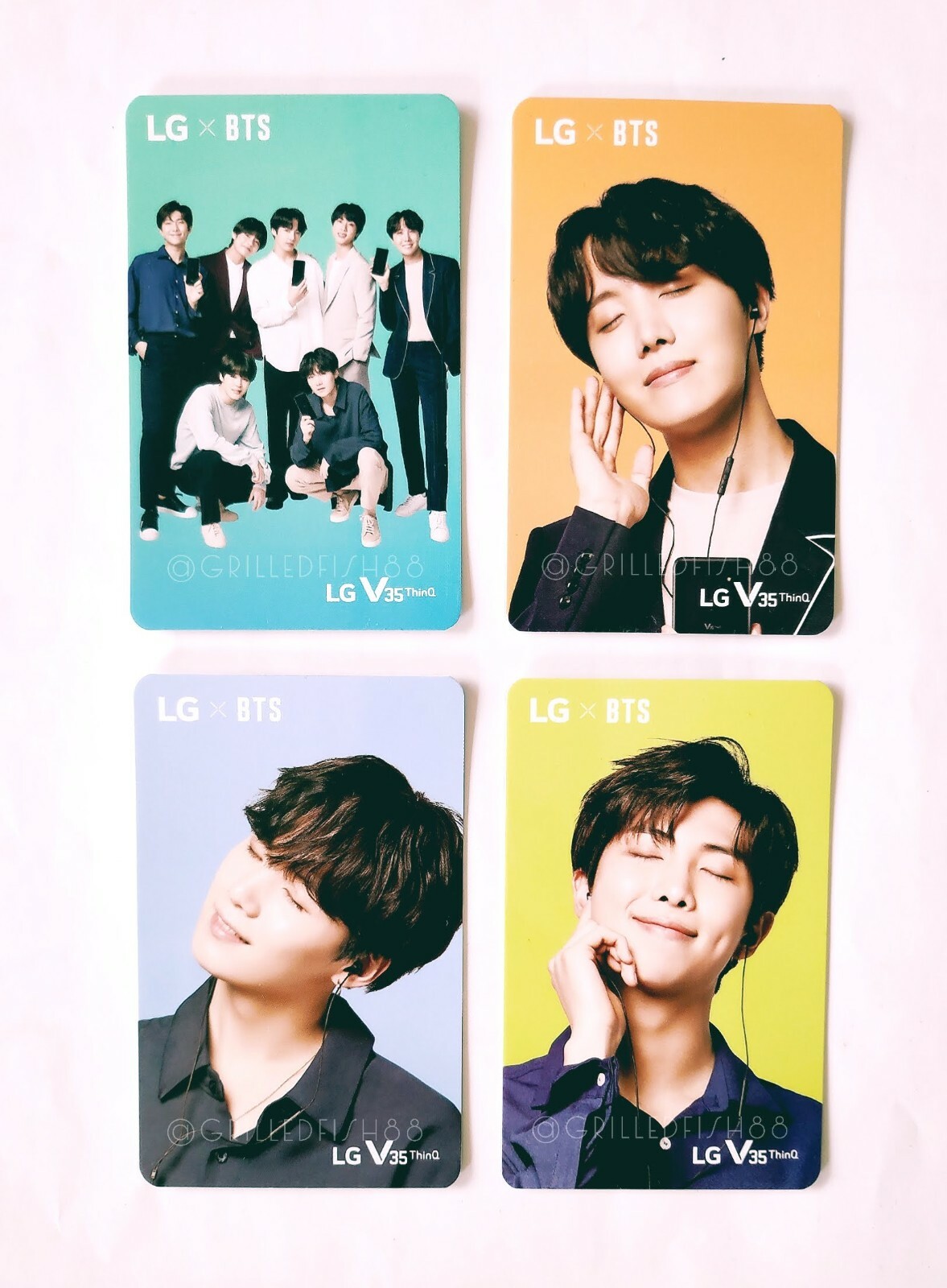 BTS LG V35 ThinQ Official Photocard PC RM JIN SUGA J-HOPE