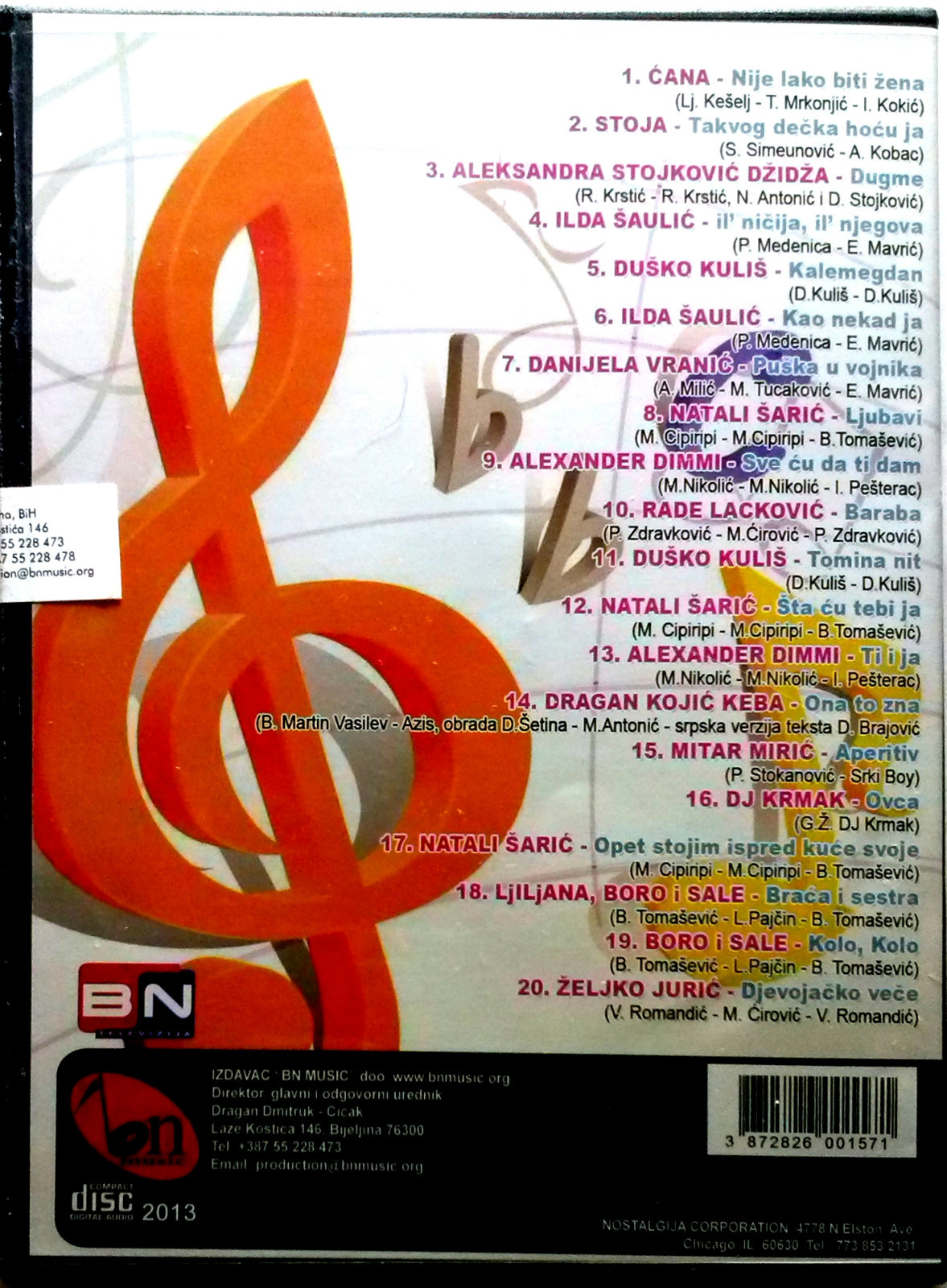 CD BN MUSIC KOKTEL 12 compilation 2014