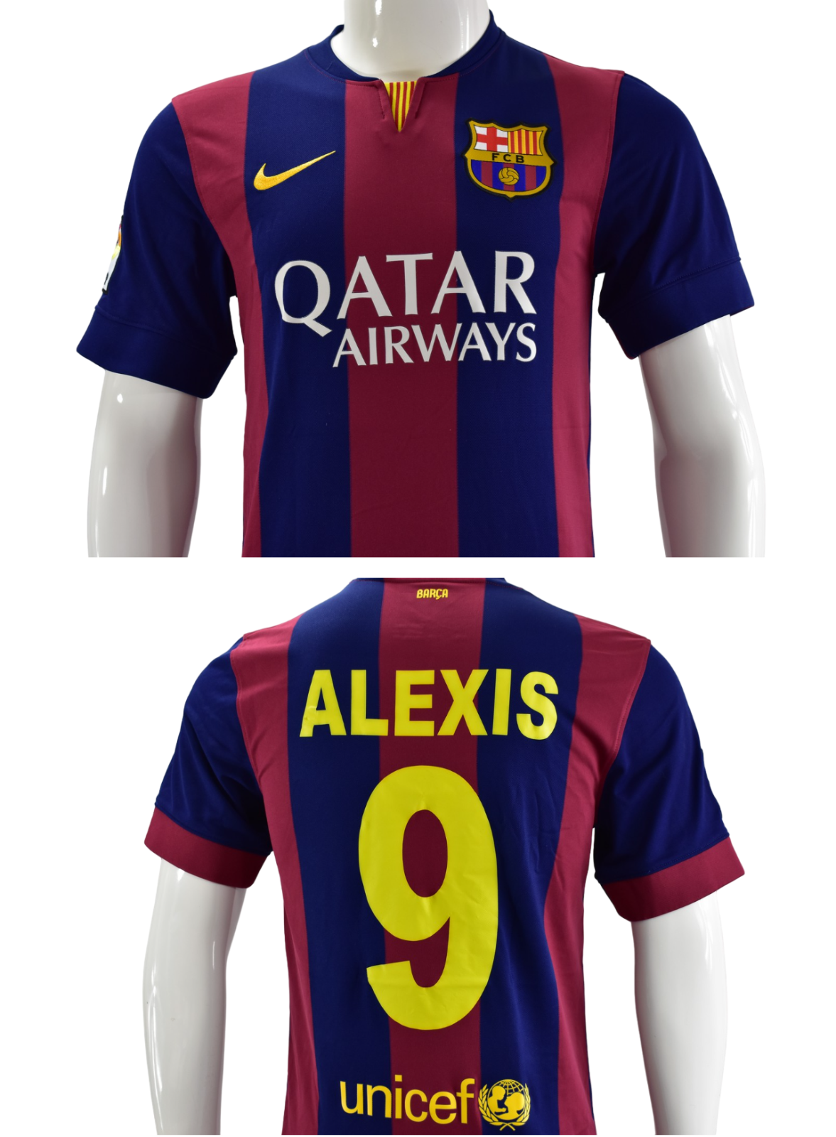 Nike FC Barcelona 2014-2015 BARCA Home Shirt Jersey ALEXIS Nike FC Barcelona 2014-2015 BARCA Home Shirt Jersey ALEXIS