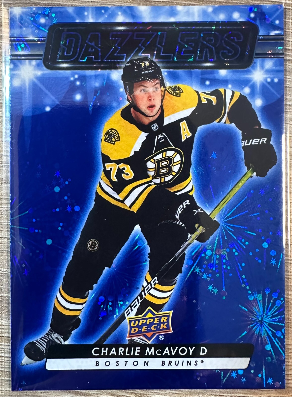 CHARLIE McAVOY 2023-24 UPPER DECK SERIES 2 BLUE DAZZLERS SP CHARLIE McAVOY 2023-24 UPPER DECK SERIES 2 BLUE DAZZLERS SP