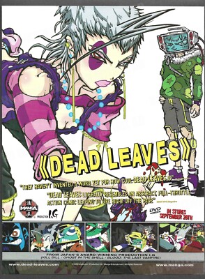 Dead Leaves Manga Video Trade Print Magazine Ad Anime DVD ADVERT Gundam Seed 