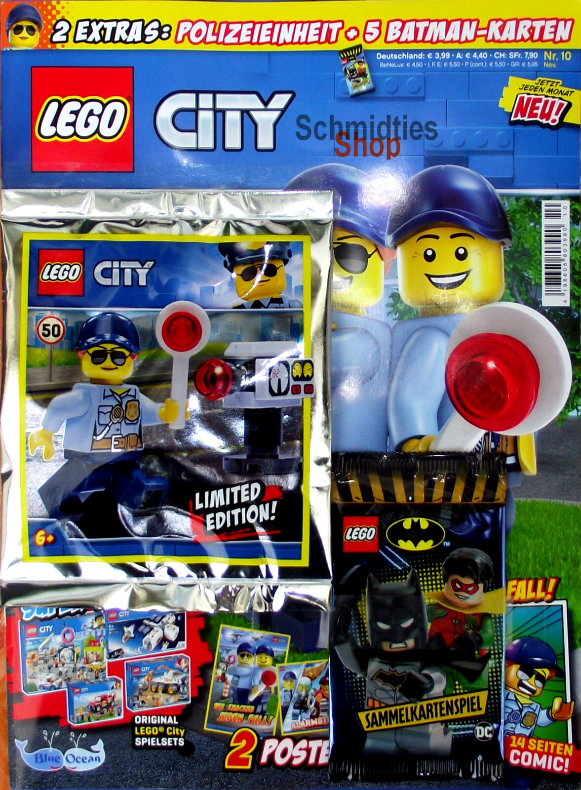 LEGO 2 x Figur Minifigur City Town Polizistin police cty211 aus Set 7498