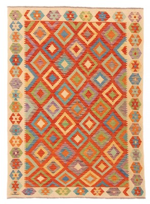 Vintage Kilim Rug 4'11'' x 6'8'' Traditional Wool Hand Woven Flat Weave Carpet