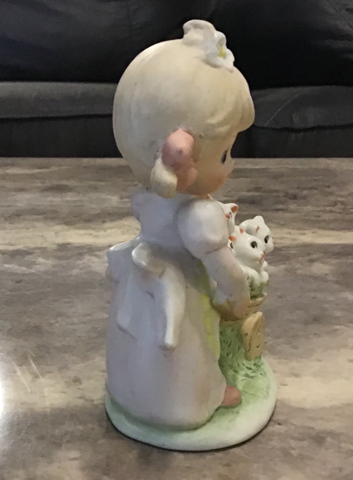 Homco Figurines Girl with Kittens Boy with Puppies #1402