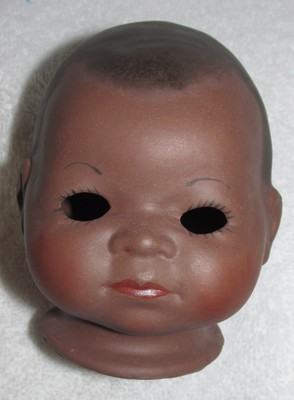 PUTNAM BISQUE/PORCELAIN FULL DOLL HEAD, AA, 