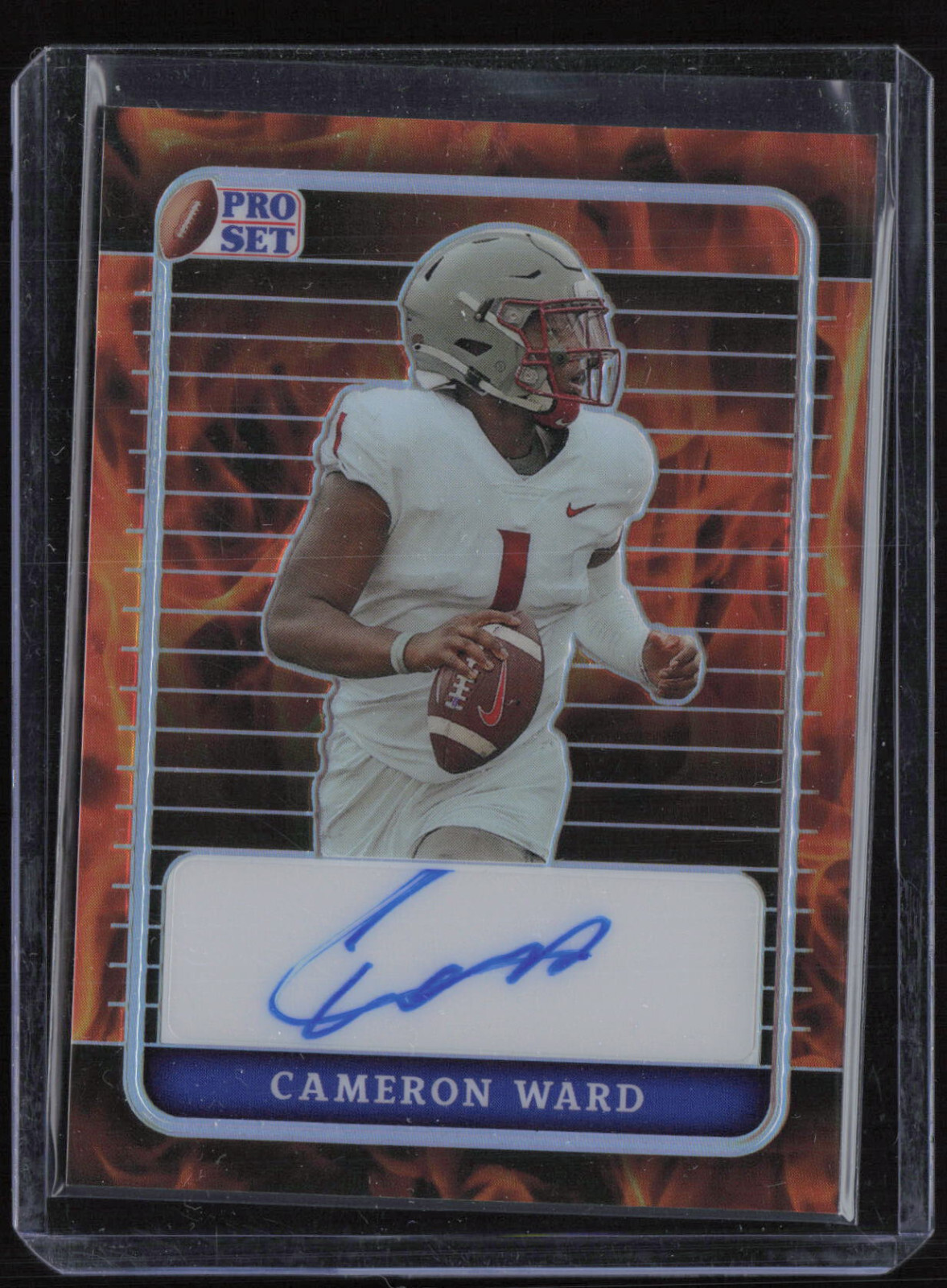 2023 Pro Set Prismatic Fire Cameron Ward 1/1 Auto Autograph