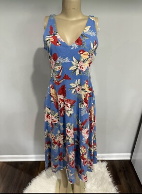 Dress Size Large Women Floral Hawaiian Maxi Dress  Chaps