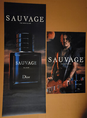 johnny depp sauvage the new eau de parfum promotion poster 163240529003