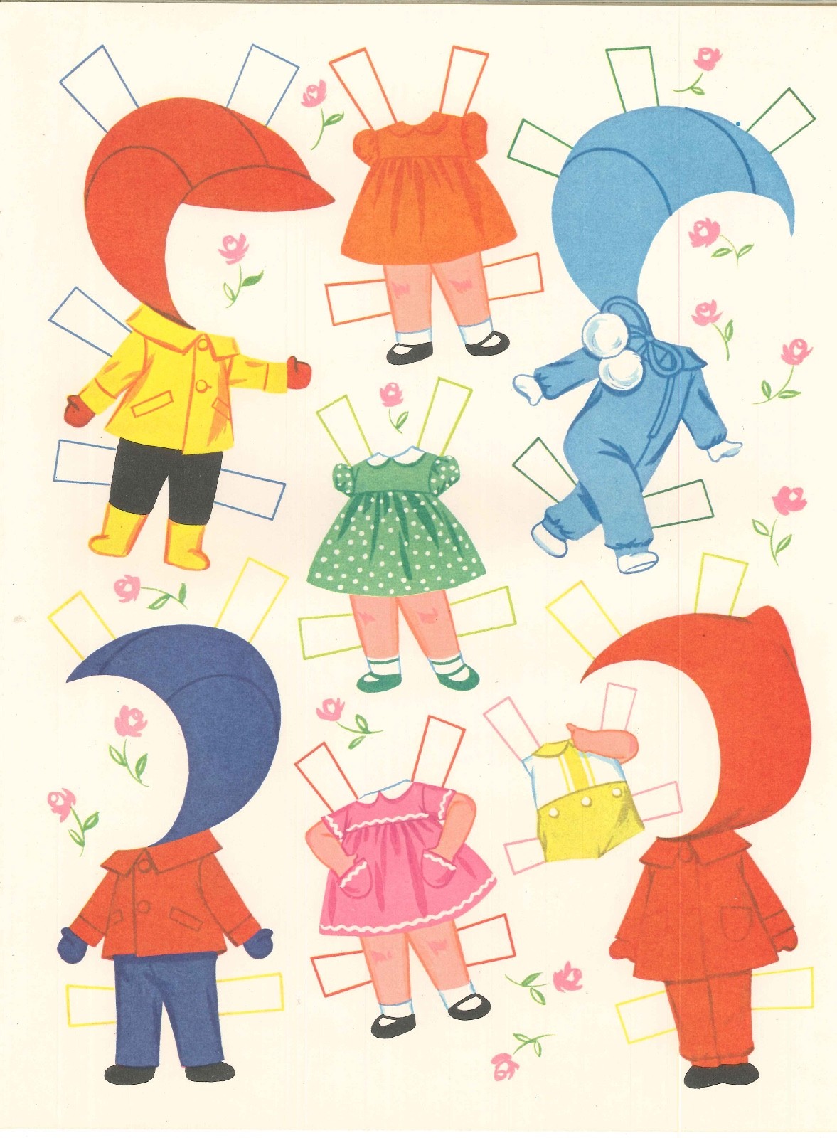 VINTGE 1960s LIDDLE KIDDLE PAPER DOLL CUTE LASR REPRODUCTIN~OrIg SZE UNCT FREE S