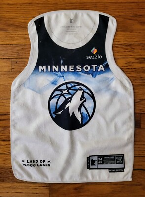 Minnesota Timberwolves City Edition Ice Jersey Rally Howl Towel * FREE SHIPPING