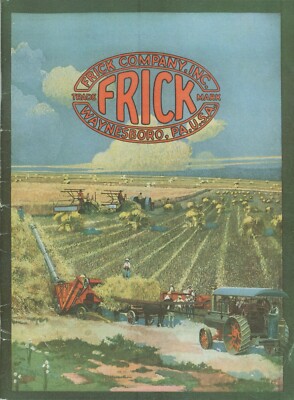 FRICK TrActiOn  STEAM Engine 1923 Catalog - reprint