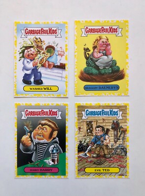 2016 Garbage Pail Kids Prime Slime Trashy TV Pee Yellow Cards - Pick Your Own!