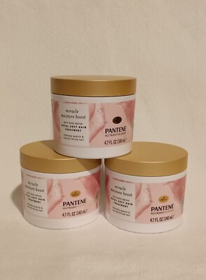 3x Pantene Pro-V Nutrient Blends Miracle Moisture Boost w/Rose water 4.7 Fl. OZ.