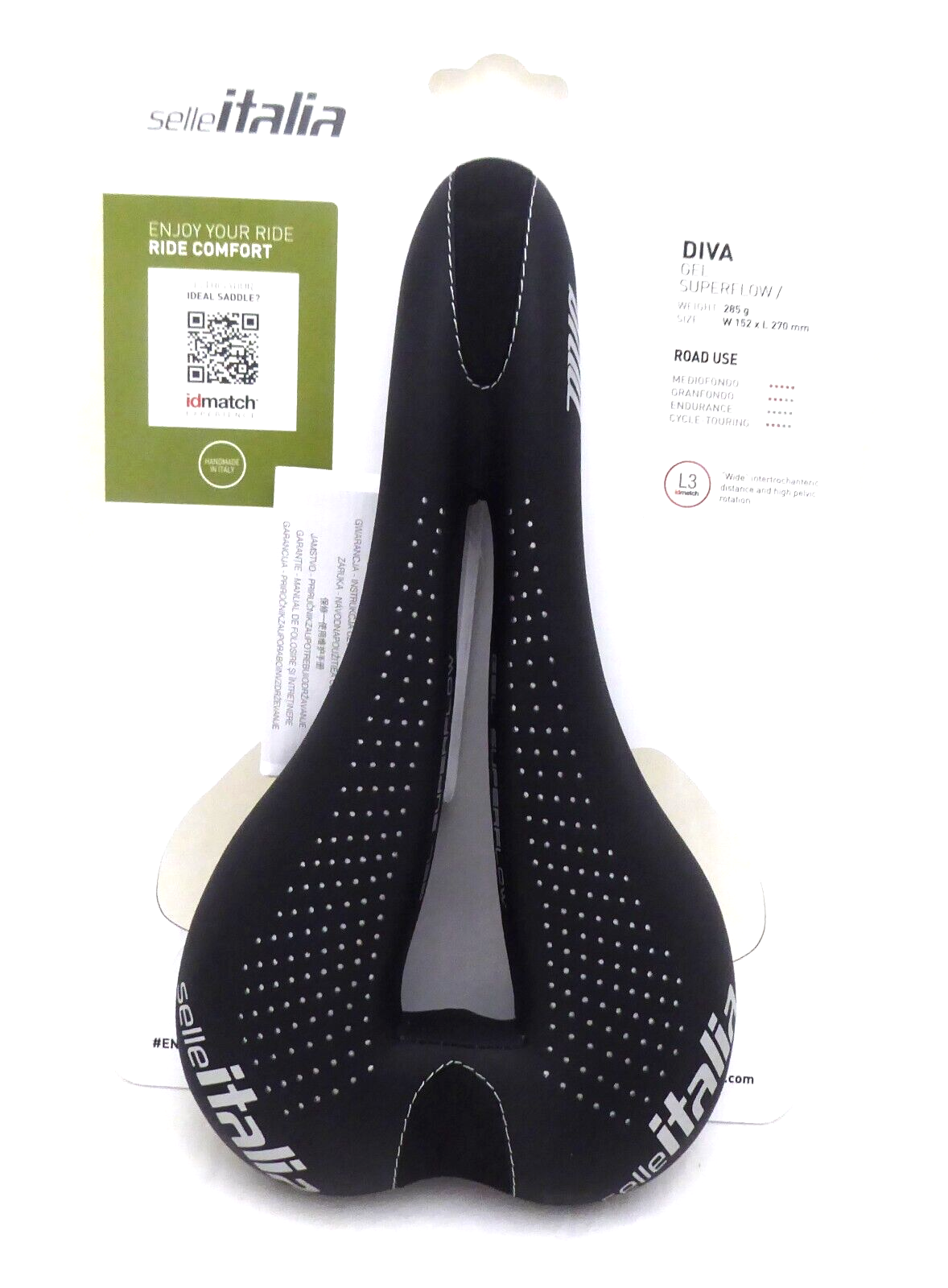Selle Italia (セライタリア) - Diva L3 Selle Italia DIVA Gel Superflow Bicycle Seat, Size L3 (Large