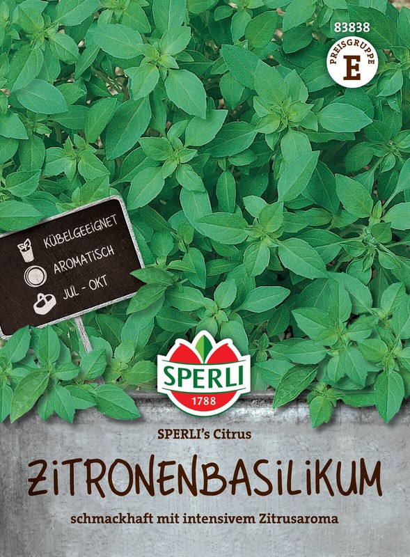 Zitronenbasilikum 'Sperli'S Citrus' - Ocimum Basilicum, Basilikum Samen, 83838