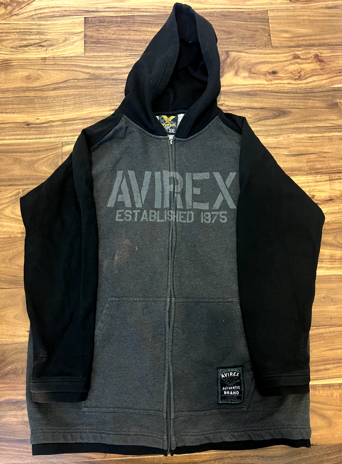 Vintage 00s Avirex USA All Over Print Reversible Zip Up