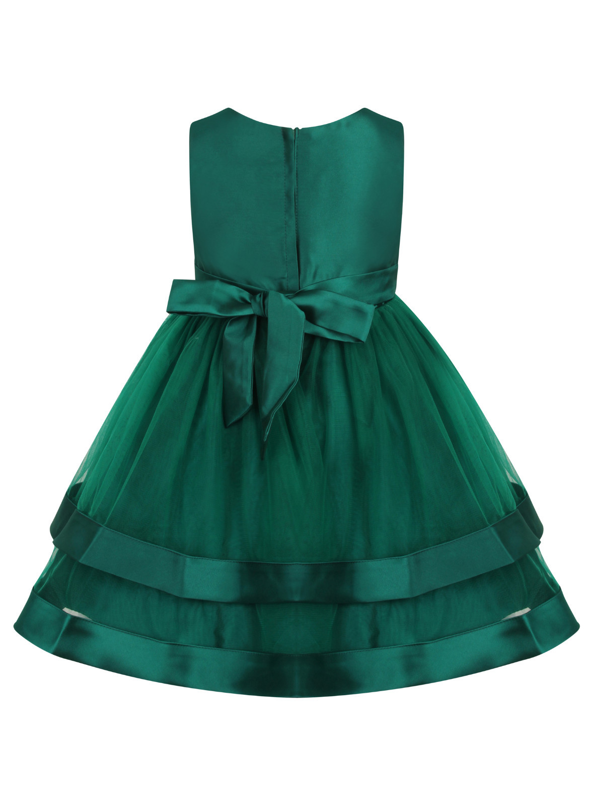 emerald green flower girl dresses