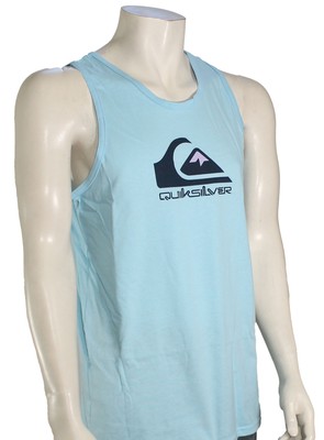 

Майка Quiksilver Big Logo — небесно-голубая — новинка, Синий
