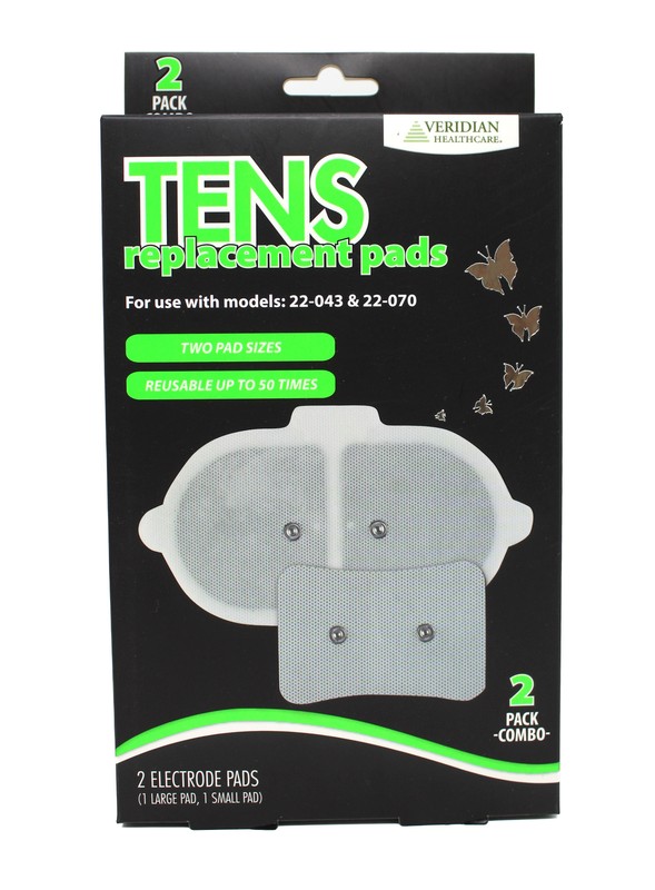 Veridian Wireless Tens Electrode Replacement Pads Combo (Pack of 2)