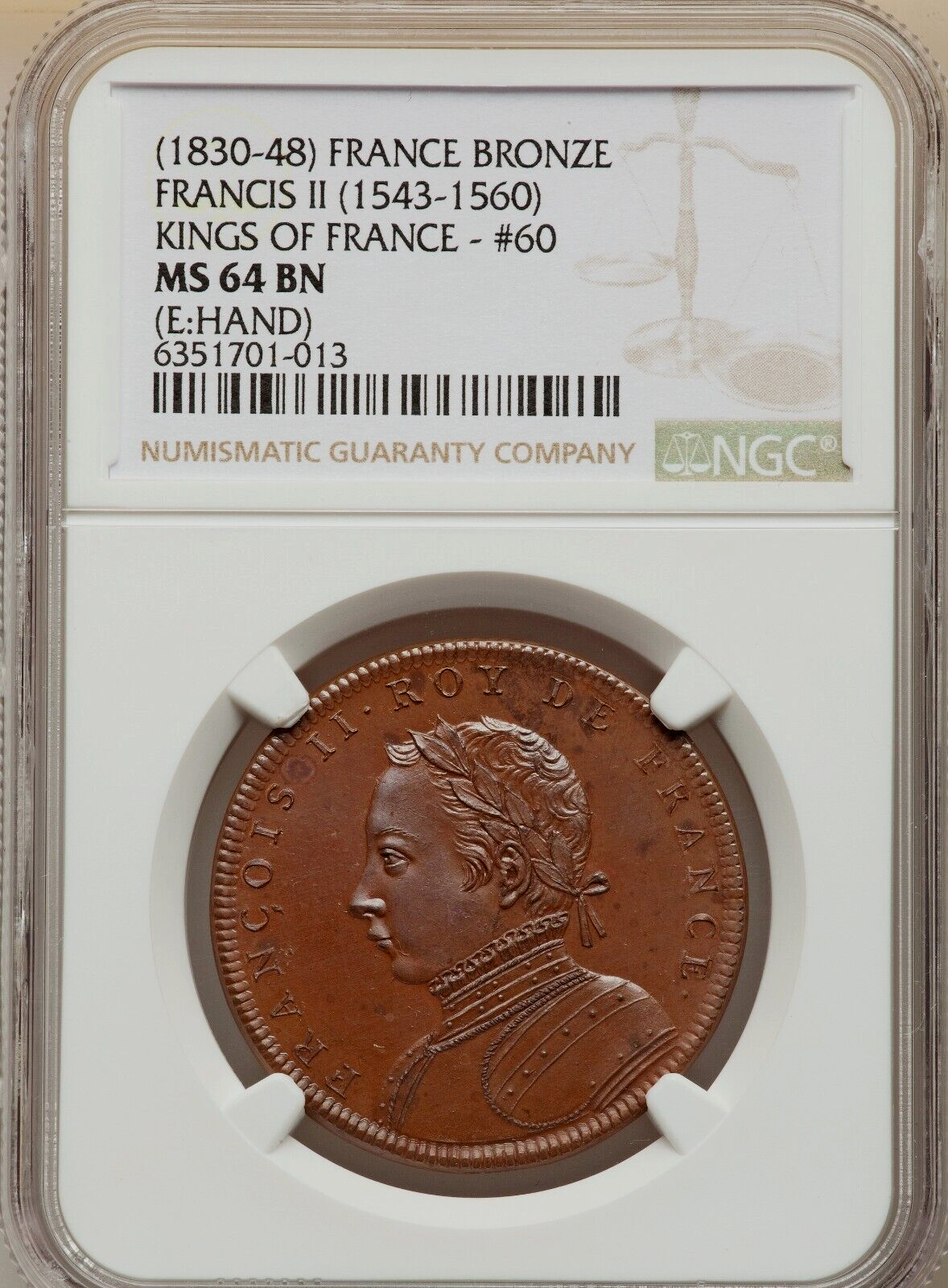 1830年 スイス・フリブール バッツ PCGS MS64 1830年 スイス・フリブール バッツ PCGS MS64 1830年 スイス