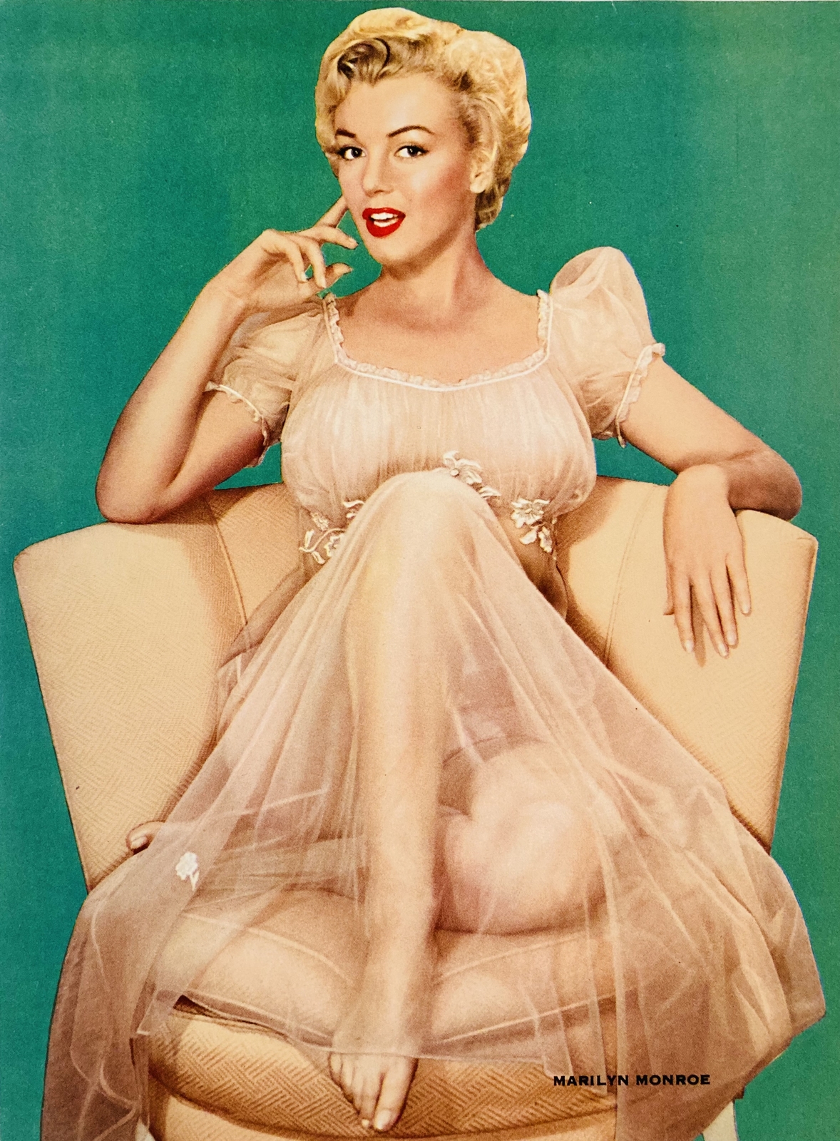 marilyn-monroe-calendar-litho-1952-vtg-pinup-carlyle-blackwell-photo-niagara-coa