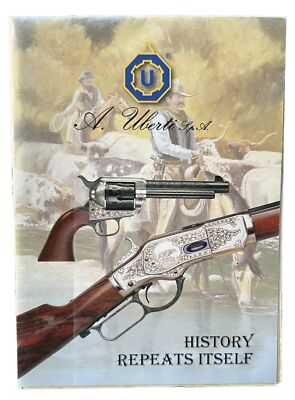 A UBERTI Replicas History Repeats Itself Poster Catalog Fold-up Italian