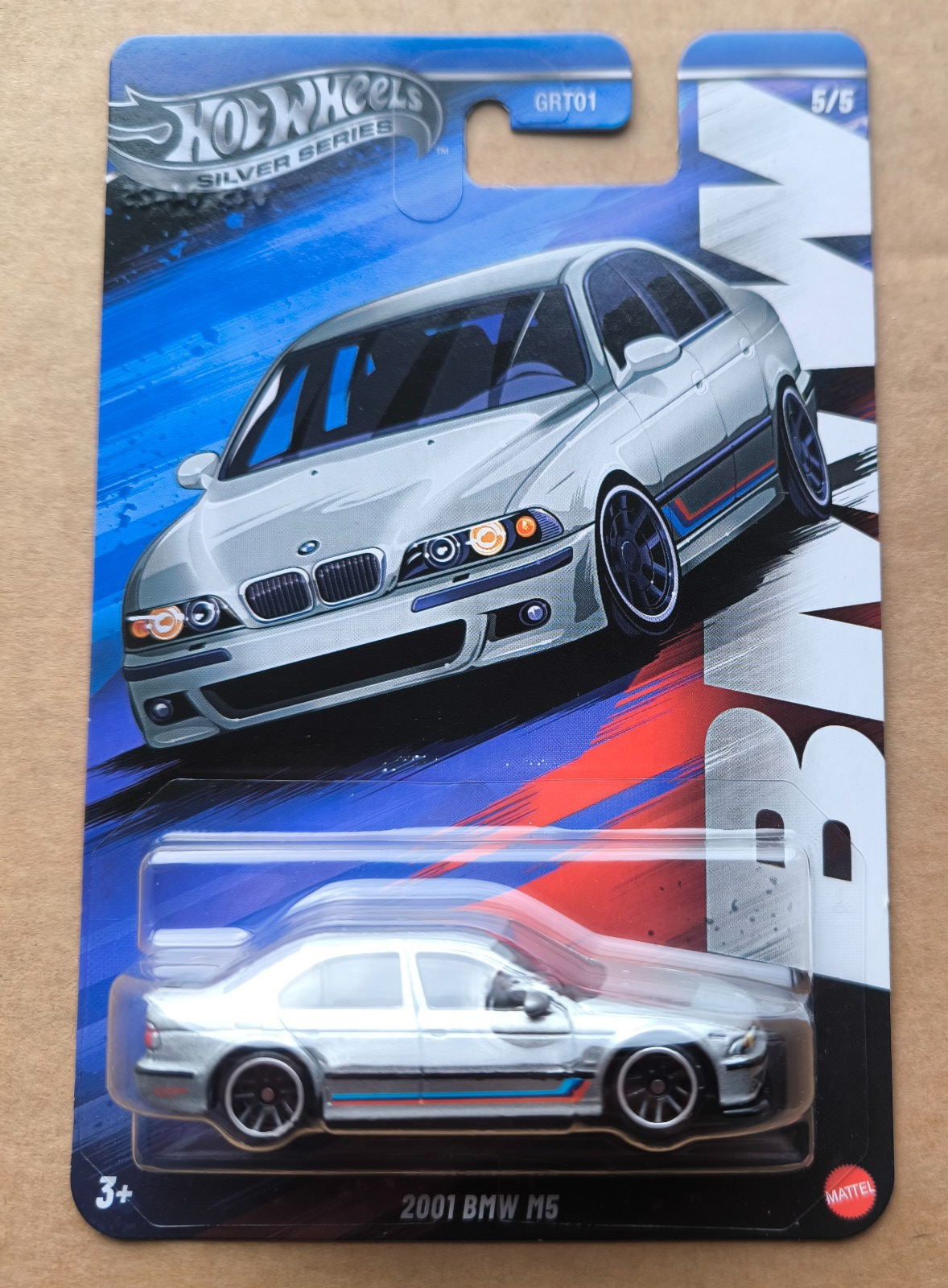 HOT WHEELS SILVER SERIES 2001 BMW M5 E39 SILVER 5/5 GRT01 | eBay