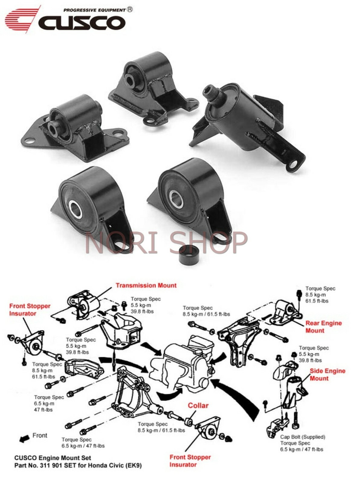1996-2000 Honda Civic EK4 EK9 EJ EM VTEC B16A2 CUSCO Engine