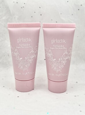 X2 GIRLACTIK Fruit Superfood Sugar Face Scrub .52oz/15g Travel Size