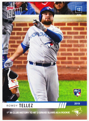 Rowdy Tellez Blue Jays Rookie 2nd Grand Slam on 6-12-19 2019 Topps NOW 365 RC