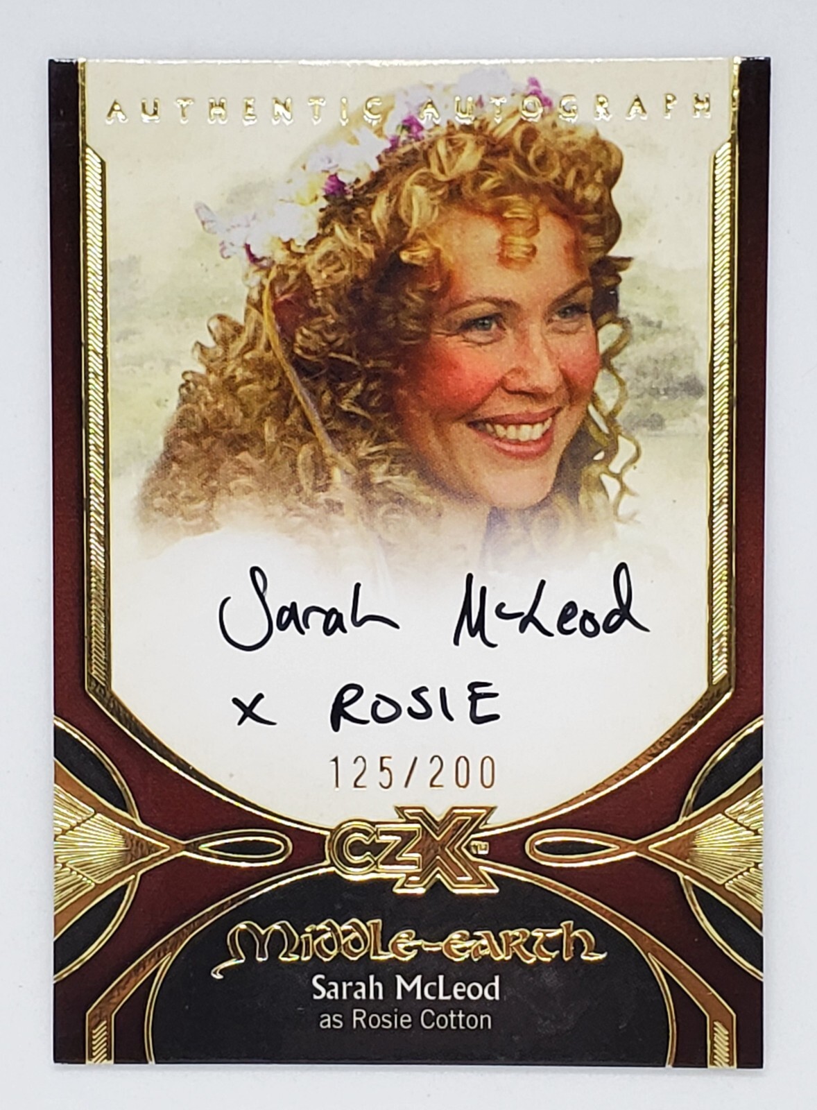 2022 Cryptozoic CZX Middle Earth Autograph SL-R Sarah McLeod 2022 Cryptozoic CZX Middle Earth Autograph SL-R Sarah McLeod