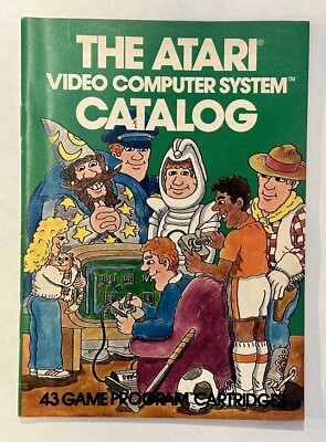 The Atari Video Computer System Catalog 43 Game Program Cartridges 1981 Brochure