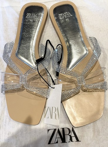 ★ZARA★ BUCKLED FLAT SLIDER SANDALS Ecru White Buckled Flat Slider Sandals‼️‼️ Available in