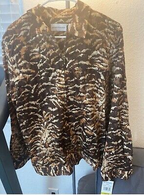 Alfred Dunner Woman Animal Print Jacket Size 14 BRAND NEW