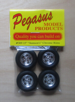 Annson's Style Mag Chrome Rims 1:24 1:25 Pegasus 309 Model Accessory