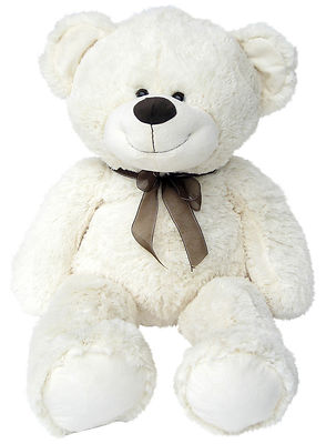 XXL TEDDYBÄR 100cm weiss Plüschbär Teddy Stoffbär Plüsch Plüschtier Bär 1m gross