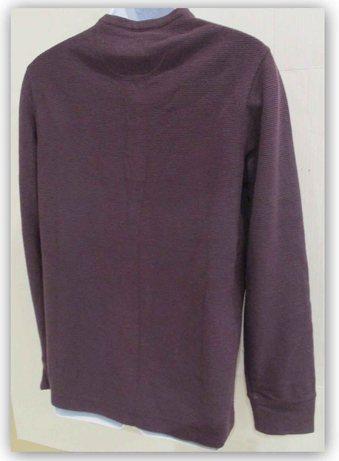Long Sleeve Textured 4 Button HENLEY Shirts Goodfellow Purple/Blue/Heather Gray