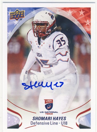 2017 Upper Deck USA Football Shomari Hayes #17