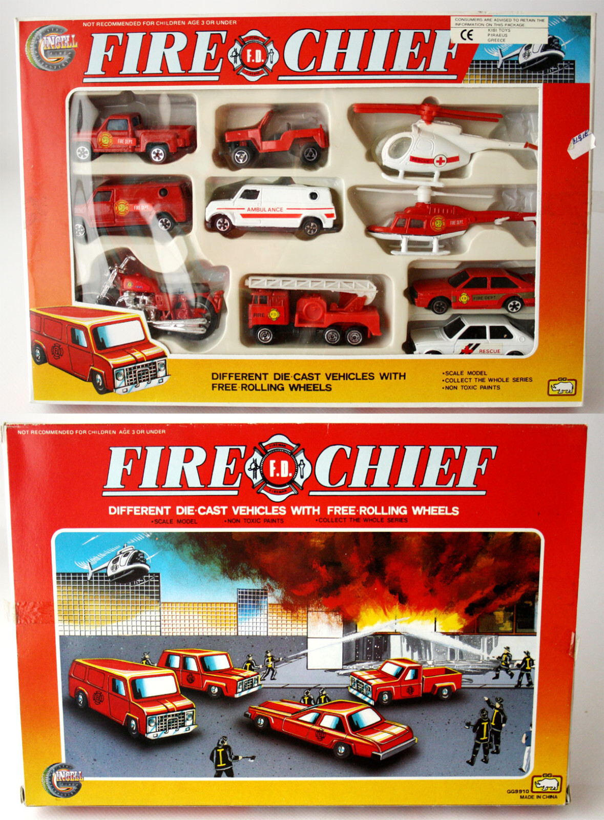 Firefighter Fire Chief, American Diorama 77509 アサヒ玩具 キャディ