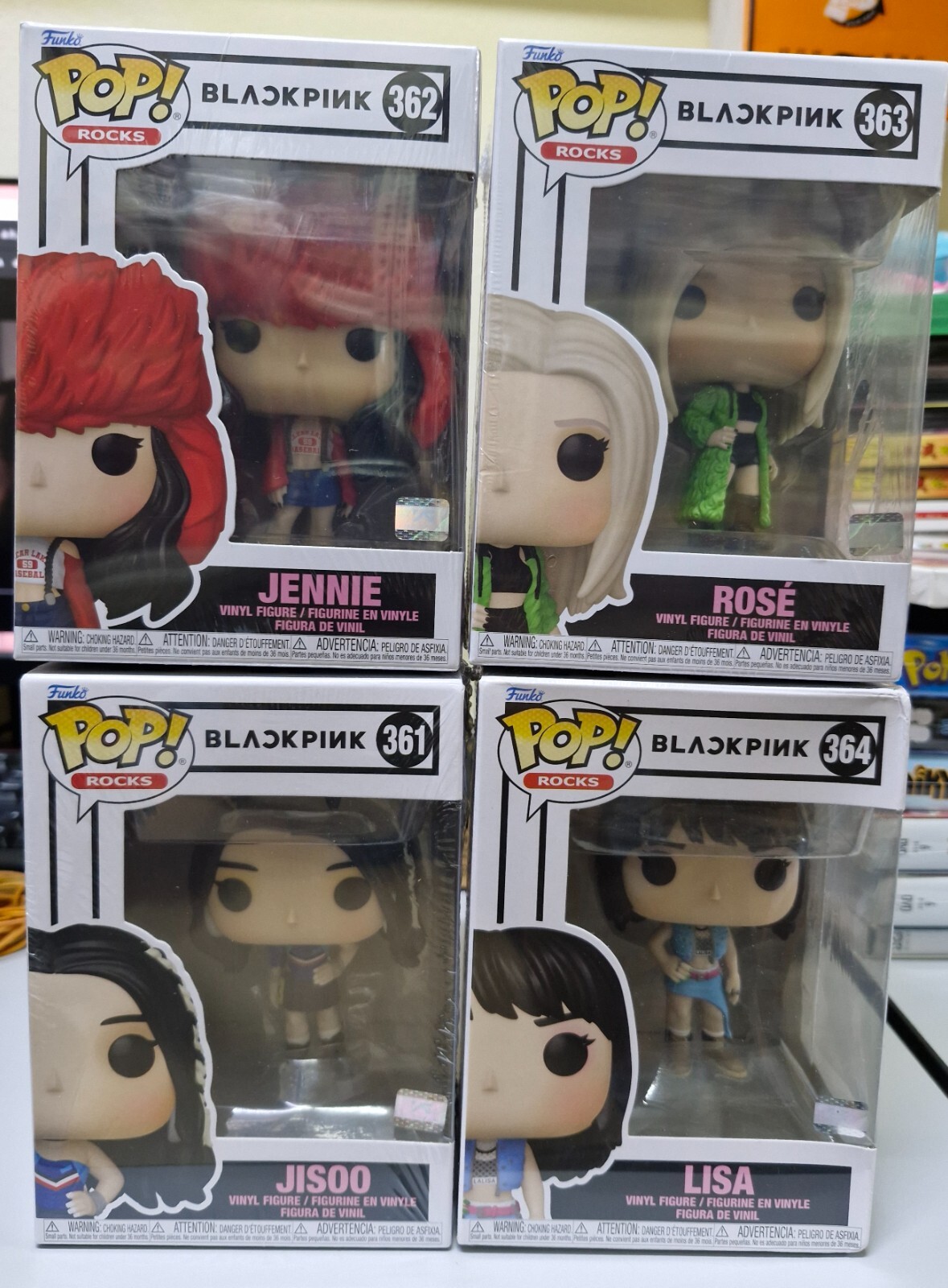 Funko Pop! Rocks BlackPink - Jisoo Lisa Jennie Rose ( Complete Set