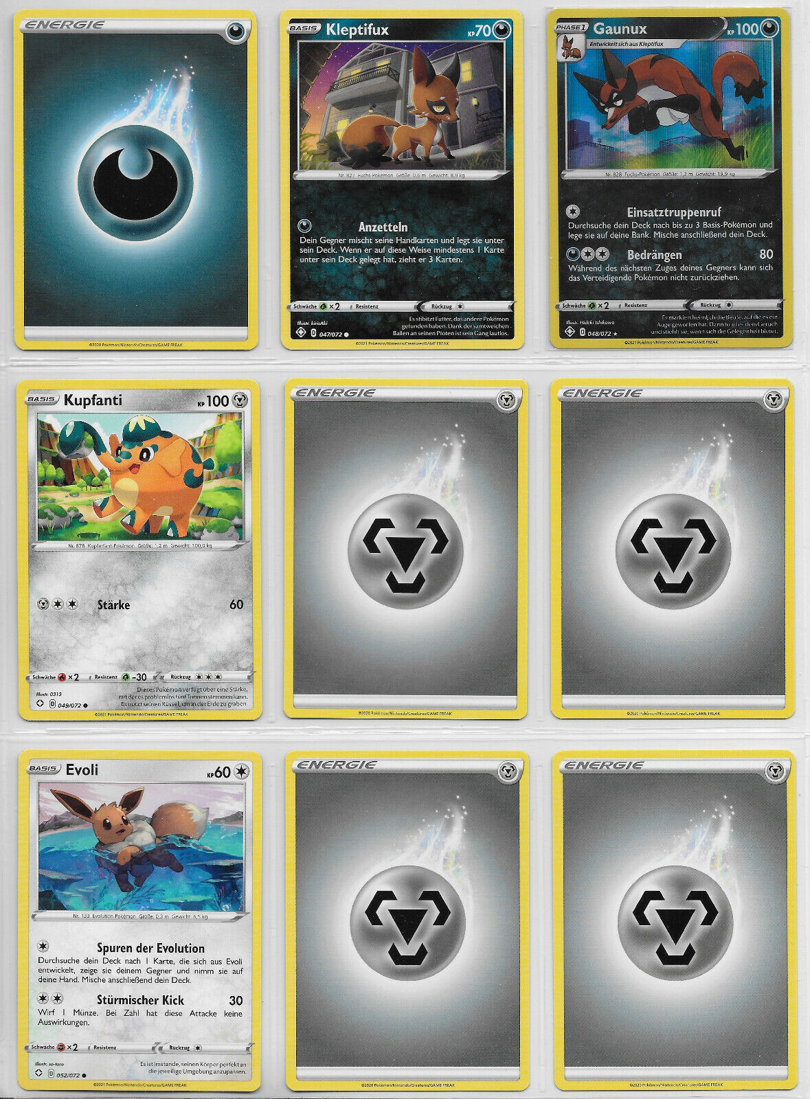 Lot - Glänzendes Schickscksal 2021 - Nr.01 - 63 - Common,Uncommon,Rare,Rare Holo