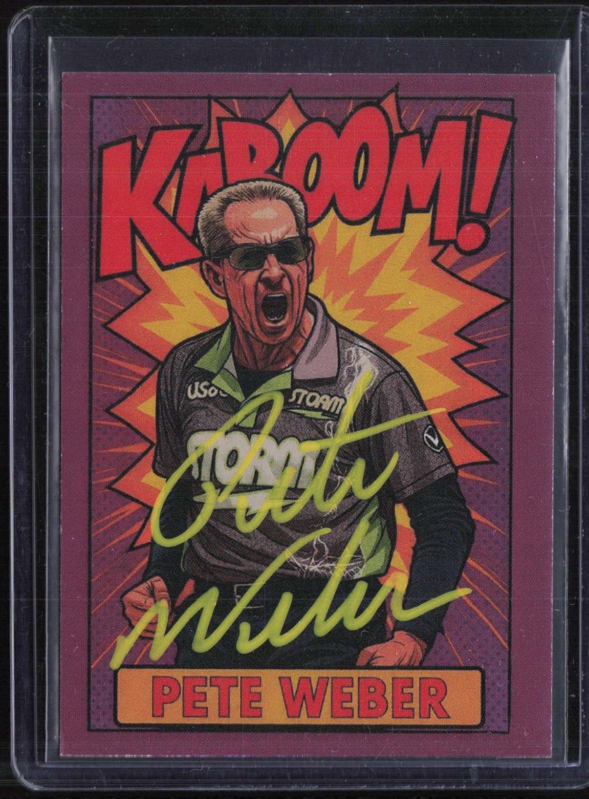 Kaboom! Bowling Pete Weber Auto Autograph