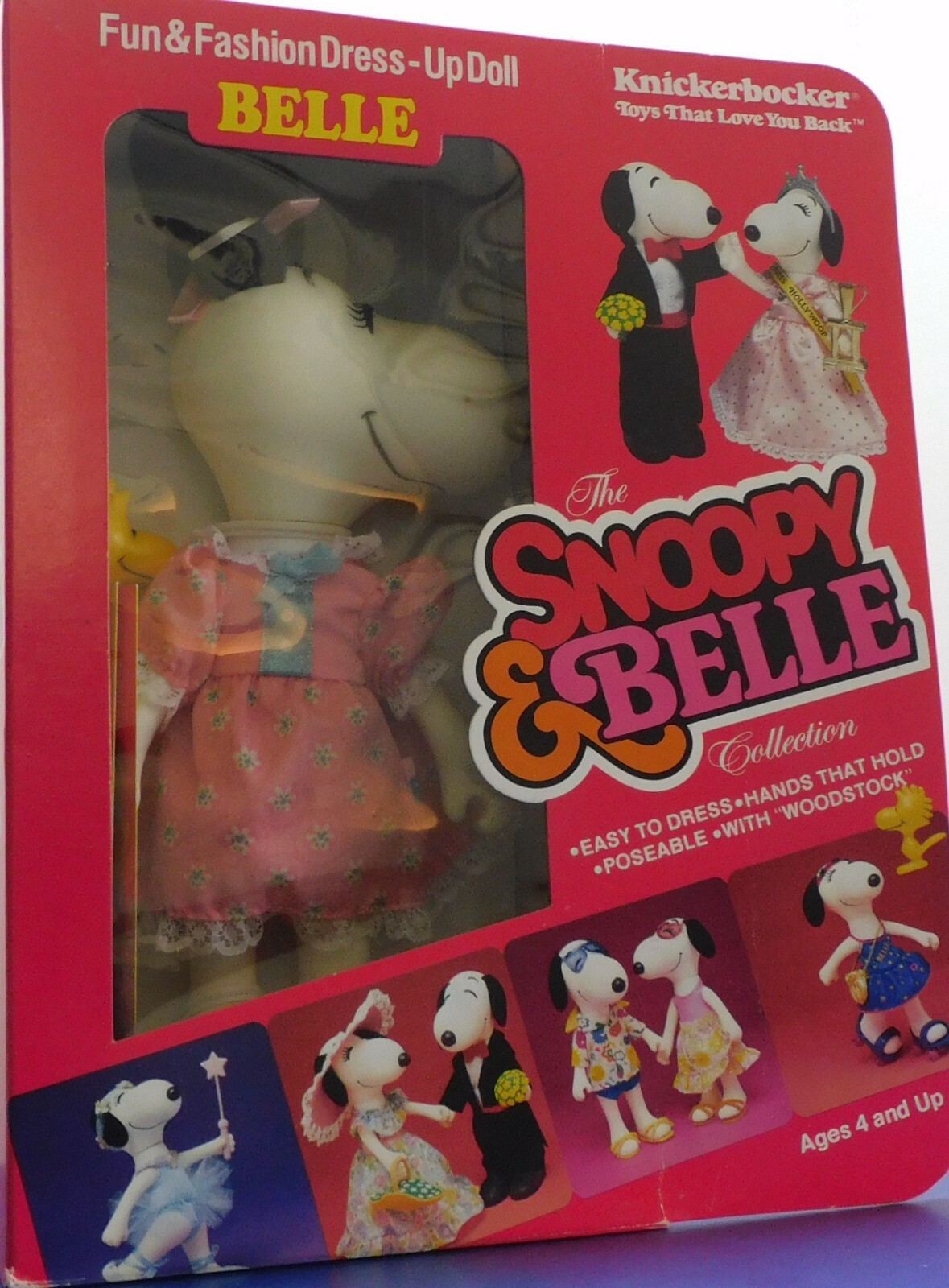 Vintage Peanuts Snoopy & Belle Knickerbocker Dress up Doll Vintage Peanuts Snoopy & Belle Knickerbocker Dress up Doll