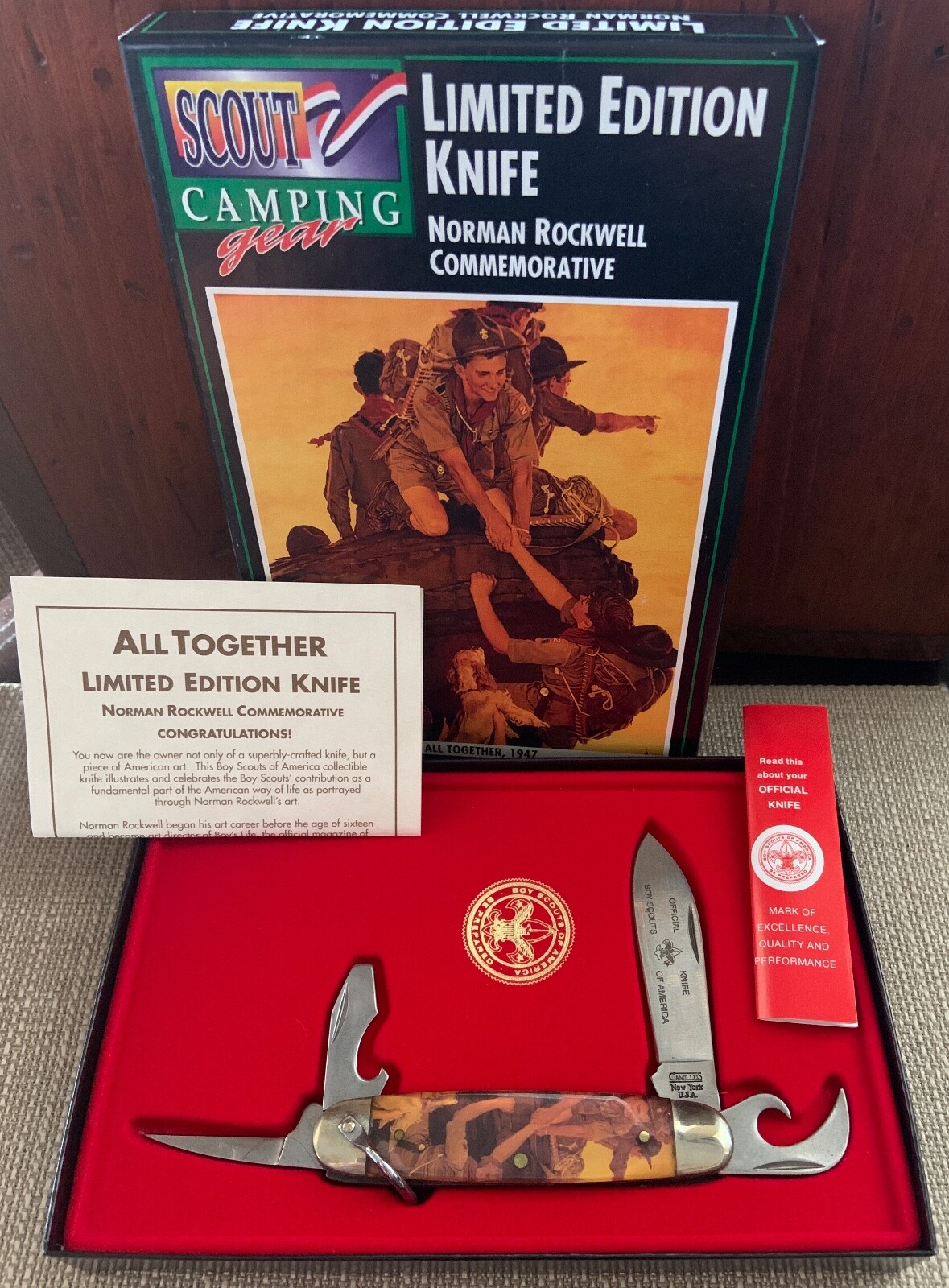 NOS Limited Edition BOY SCOUT Norman Rockwell Commemorative