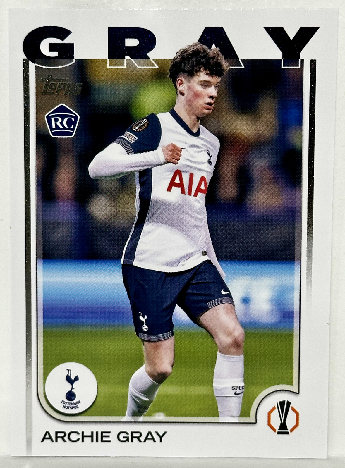 トッテナム・ホットスパーFC 24-25 アーチー・グレイ ARCHIE GRAY ** ROOKIE ** 2024-25 Topps UCC UEFA ** TOTTENHAM