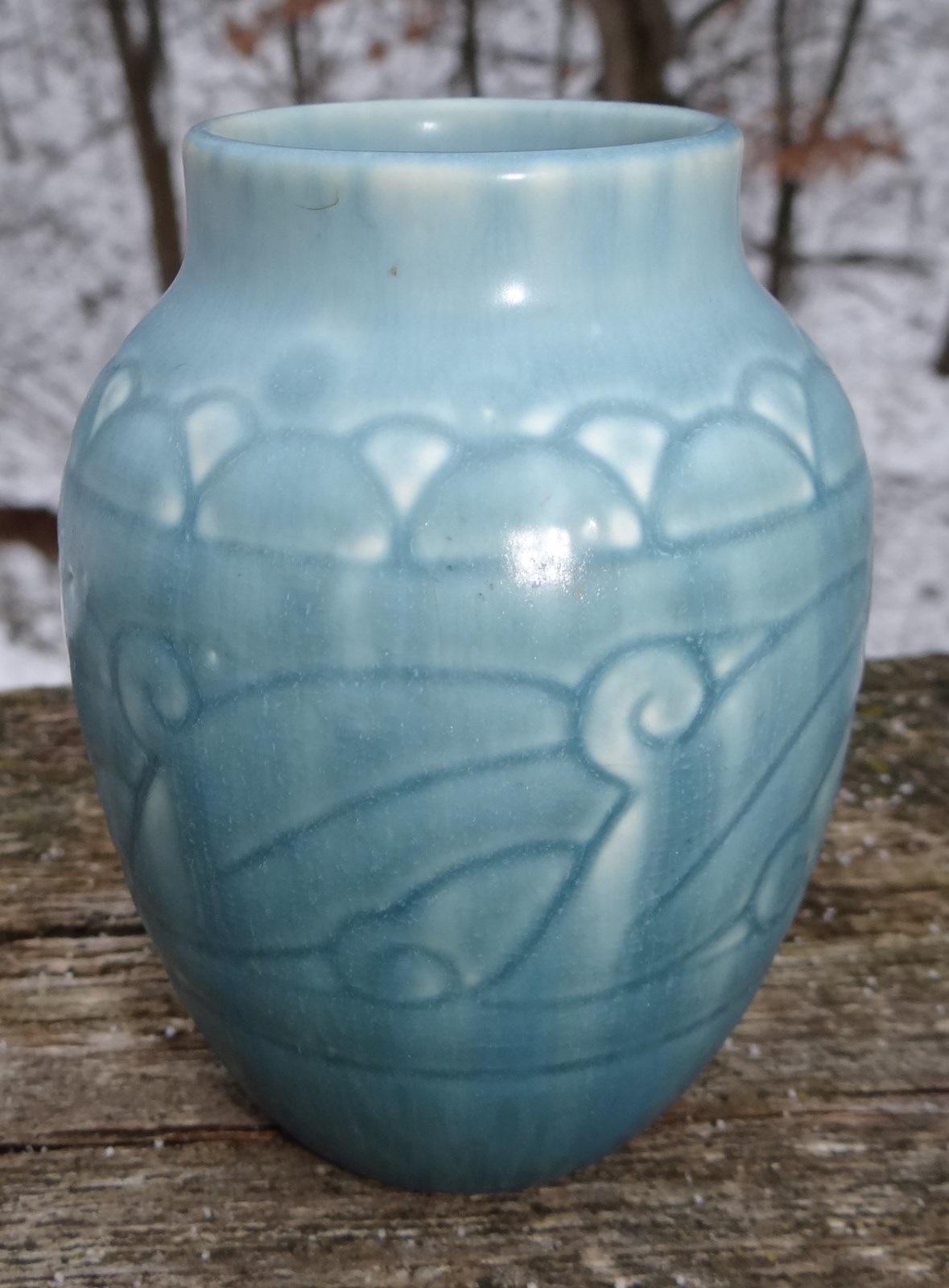 Rookwood Pottery Vase 2854 1920s Rare Blue Art & Crafts Art Nouveau Deco Antique