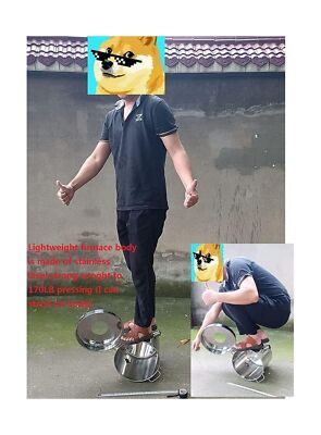 16KG Propane Melting Furnace Kits with Dual Forge Burners, 2 Crucibles (16KG,...